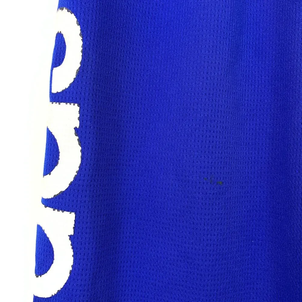 Adidas Basketball Shorts Boys Size Large Blue White Logo - Picture 3 of 8